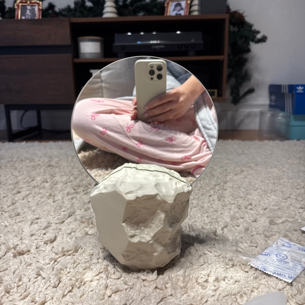 Modern Stone Base Mirror